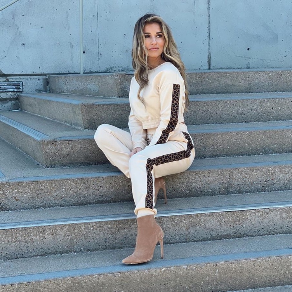 Kittenish Cream Leopard Set